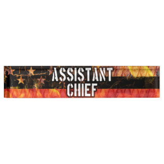 Porte-nom Pour Bureau Chef adjoint