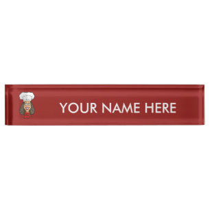 Porte-nom Pour Bureau Chef femme