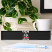 Porte-nom Pour Bureau Chess Funny