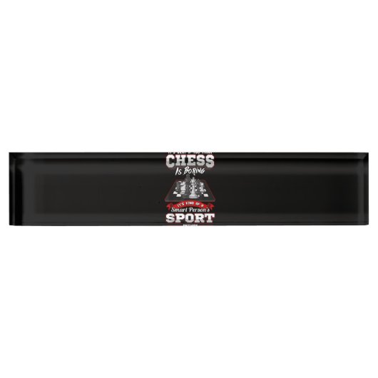 Porte-nom Pour Bureau Chess Funny (Devant)