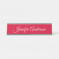 Chic Calligraphie Élégant Cerisier Rouge Personnal