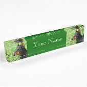 Porte-nom Pour Bureau Chien de Pinscher de dobermann