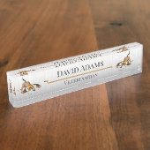 Porte-nom Pour Bureau Chiens mignons (Taille)