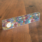 Porte-nom Pour Bureau Chouette dans la couronne (Taille)