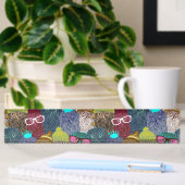Porte-nom Pour Bureau Chouette dans la couronne