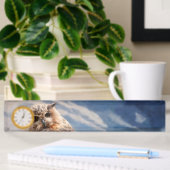Porte-nom Pour Bureau Chouette de peinture