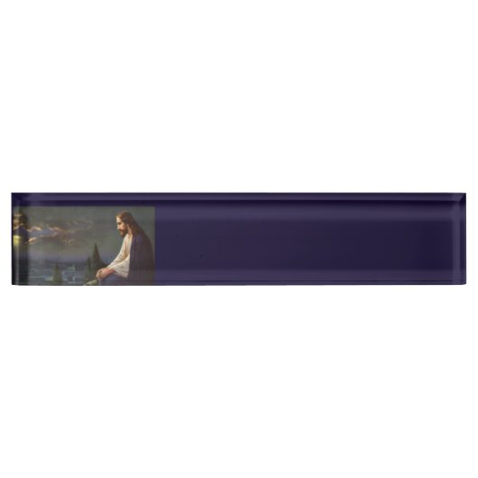 Porte-nom Pour Bureau Christ Rédempteur (Devant)
