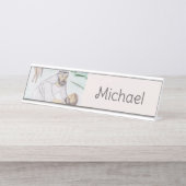 Porte-nom Pour Bureau Christian Artwork Le bon samaritain (Devant)