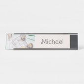 Porte-nom Pour Bureau Christian Artwork Le bon samaritain (Devant)