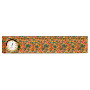 Porte-nom Pour Bureau Chute du Motif Feuille pour l'automne