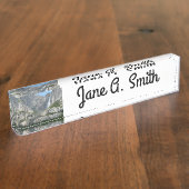 Porte-nom Pour Bureau Chutes de Yosemite III du parc national Yosemite (Taille)