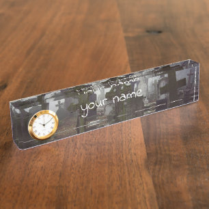 Porte-nom Pour Bureau cimetière éffrayant