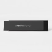 Porte-nom Pour Bureau Citation de fin ou de fin pour les procrastinateur (Devant)