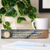 Porte-nom Pour Bureau Citation de Theodore Roosevelt