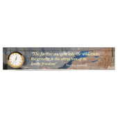 Porte-nom Pour Bureau Citation de Theodore Roosevelt (Devant)