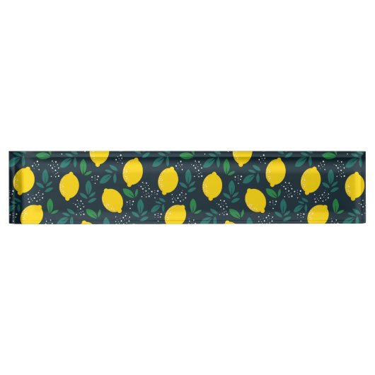 Porte-nom Pour Bureau Citron (Devant)
