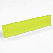 Porte-nom Pour Bureau Citron amer (couleur solide)