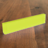 Porte-nom Pour Bureau Citron amer (couleur solide) (Taille)