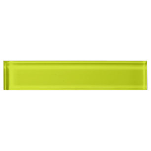 Porte-nom Pour Bureau Citron amer (couleur solide)