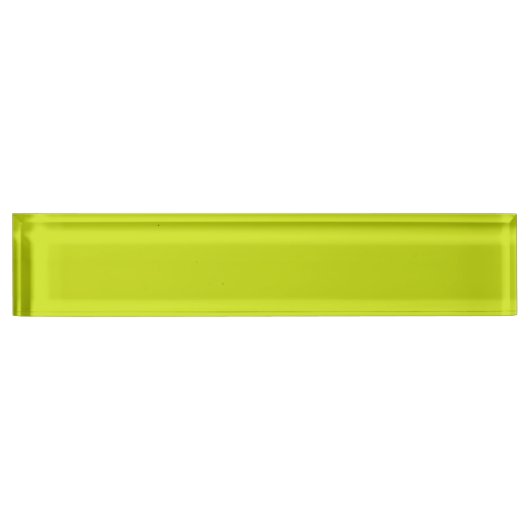 Porte-nom Pour Bureau Citron amer (couleur solide) (Devant)