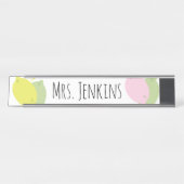 Porte-nom Pour Bureau Citron Fruit Citrus Enseignants Nom Bureau Nom Pla (Devant)