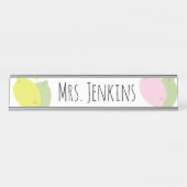 Porte-nom Pour Bureau Citron Fruit Citrus Enseignants Nom Bureau Nom Pla (Devant)