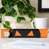 Porte-nom Pour Bureau Citrouille noir