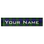 Porte-nom Pour Bureau Clan Blackwatch tartan Campbell (Devant)
