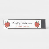 Porte-nom Pour Bureau Classe Cute Red Apples (Devant)