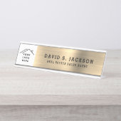 Porte-nom Pour Bureau Classe moderne Executive Gold Professional (Devant)