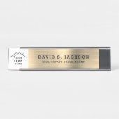 Porte-nom Pour Bureau Classe moderne Executive Gold Professional (Devant)