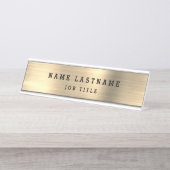 Porte-nom Pour Bureau Classe moderne Executive Gold Professional (Devant)