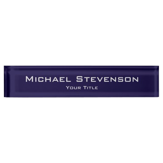 Porte-nom Pour Bureau Classé Unique Élégant Ordinateur De Bureau (Devant)