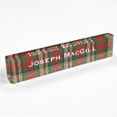 Porte-nom Pour Bureau Classic Clan MacGill Custom Desk Nameplate