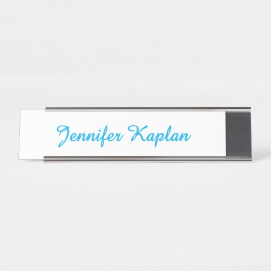 Porte-nom Pour Bureau Classical Handwriting Minimalist Professional (Devant)