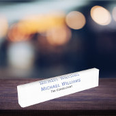 Porte-nom Pour Bureau Classique personnalisée Moderne Titre de l'emploi