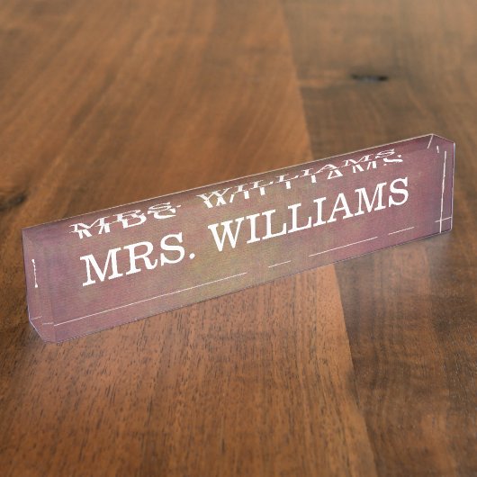 Porte-nom Pour Bureau Classique + Simple Professionnel (Taille)