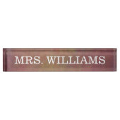 Porte-nom Pour Bureau Classique + Simple Professionnel (Devant)