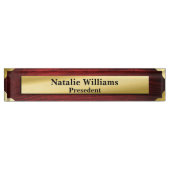 Porte-nom Pour Bureau Classy Executive Gift Gold (Devant)