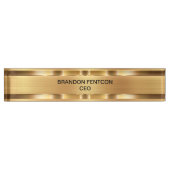 Porte-nom Pour Bureau Classy Executive Nom Cadeau Plaque Monogramme (Devant)