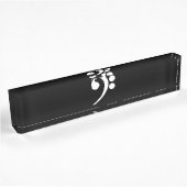 Porte-nom Pour Bureau Clé de basse blanche