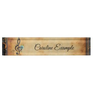 Porte-nom Pour Bureau Clef mécanique