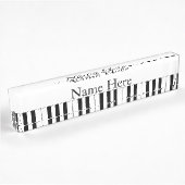 Porte-nom Pour Bureau Clés de piano