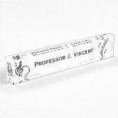 Porte-nom Pour Bureau Climactic G Clef Name