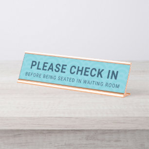 Porte-nom Pour Bureau Clinique dentaire Réception Connexion S'il vous pl