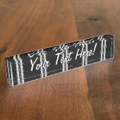 Porte-nom Pour Bureau Cliquez sur Personnaliser pour modifier Gris en co (Taille)