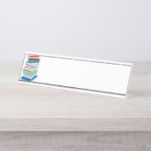 Porte-nom Pour Bureau Club de lecture (Devant)