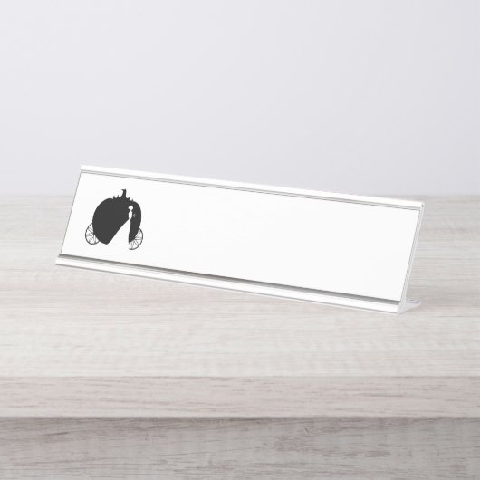 Porte-nom Pour Bureau Coach de Cendrillon (Devant)