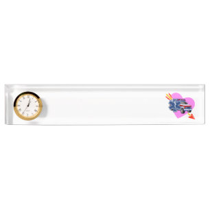 Porte-nom Pour Bureau Coeur de SME de soin
