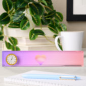 Porte-nom Pour Bureau cœur rose
